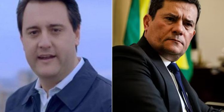 Ratinho Júnior troca farpas com Moro ao entrar na campanha de sucessor escolhido para o comando do PR