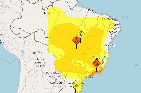 Rio tem alerta de perigo de vendavais para esta sexta, segundo Inmet e Climatempo