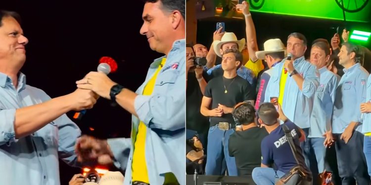Sem citar Lula, Flávio faz discurso curto em Barretos com aceno para o Agro sem apresentar proposta para o setor