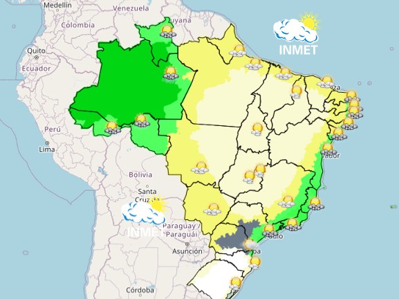 Semana começa com frente fria e alerta de geada no Sul; veja previsão
