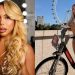Sósia de Mariah Carey, influenciadora trans brasileira pedala de biquíni para driblar onda de calor no Reino Unido
