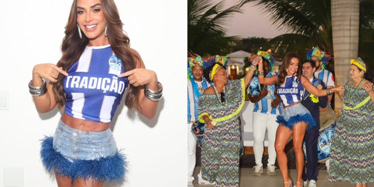 Tradição anuncia Nicole Bahls como enredo de Carnaval 2027: 'uma mulher que preserva suas raízes'