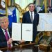 Trump assina um decreto para mudar o nome do Lago Ontário para Lago América