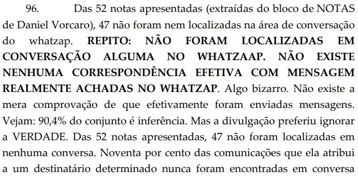 A defesa de Moraes, o 'WHATZAAP' e o número 13