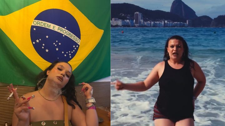 Antes do Rock in Rio, Lola Young faz 'clipe' no mar, com Pão de Açúcar ao fundo