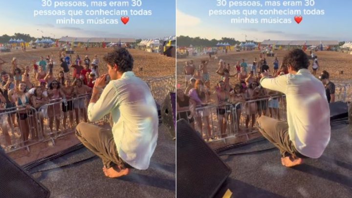 Cantor Nilson Neto faz show para cerca de 30 pessoas em Mato Grosso e comenta calor de 37°C: 'Tem que ser a mesma entrega'