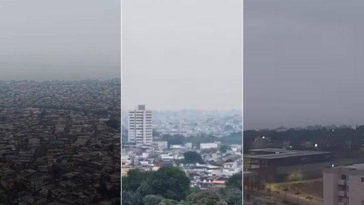 Céu de Manaus amanhece coberto de fumaça de queimadas e qualidade do ar atinge nível considerado péssimo
