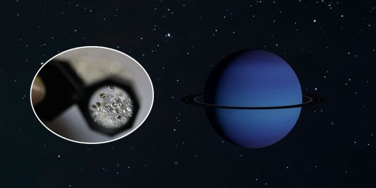 Cientistas conseguem derreter diamante em laboratório e avançam em hipótese de ‘chuva de diamantes’ em Urano e Netuno; entenda