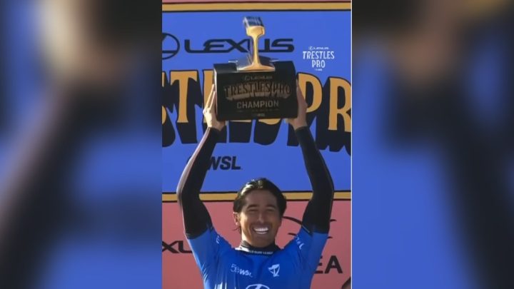 Com direito a virada emocionante, Miguel Pupo é campeão da etapa de Trestles da WSL