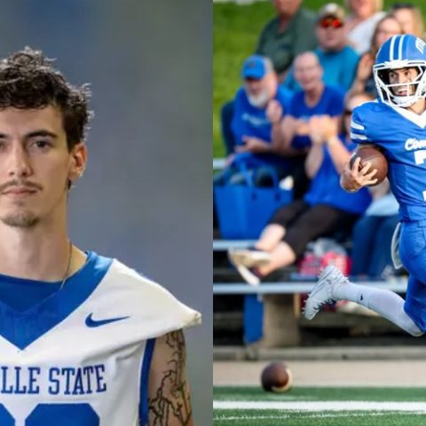 Coma induzido: Quarterback de equipe universitária dos EUA sofre lesão cerebral durante jogo e tem parte do crânio removido