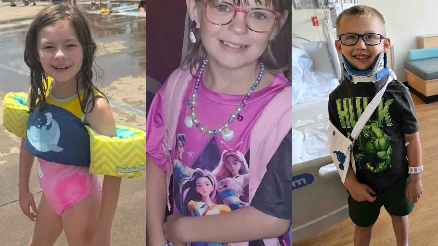 Criança de 8 anos é chamada de heroína após ajudar no resgate de dois amigos em acidente nos EUA