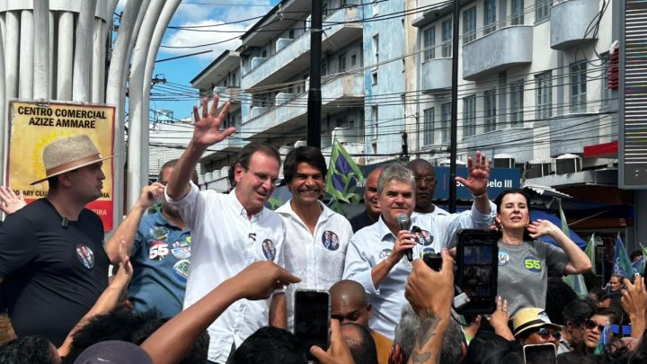 Em Caxias, Paes exalta parceria com Washington Reis, ex-secretário de Castro: ‘Figura que inspira’