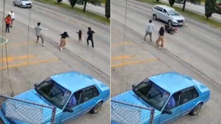 Homem se joga na frente de carro para salvar criança de atropelamento no México; veja vídeo