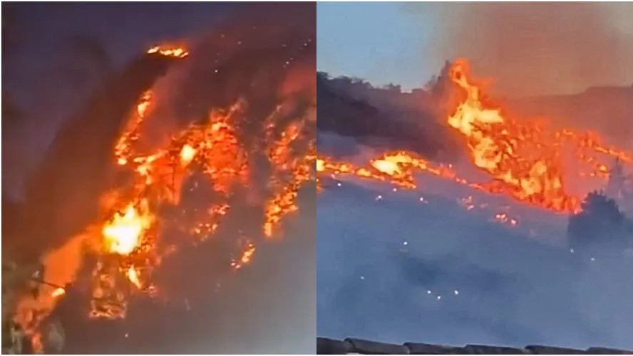 Hóspedes ficam presos em hotel durante incêndio florestal em cidade turística colombiana