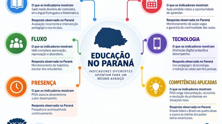 Ideb, Saeb e PISA colocam Paraná no topo da educação brasileira