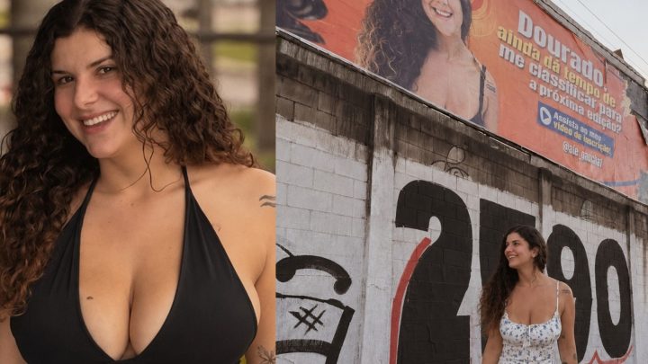 Influenciadora instala outdoor para entrar no 'BBB 27' e recebe mais de 500 trotes