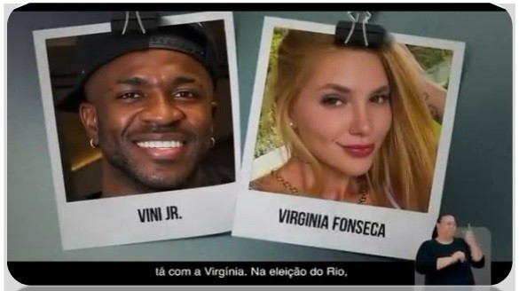 Justiça ordena retirada da propaganda de Ruas com imagem de Vini Jr. e Virgínia