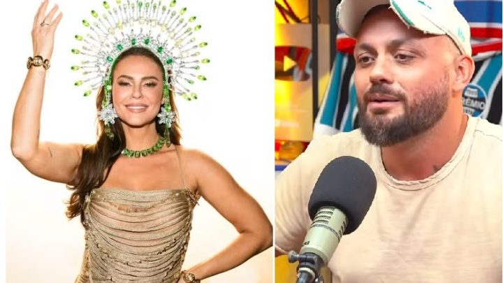 Leandro Vieira conta que guardou segredo de Paolla Oliveira à frente da bateria: 'Tão animado quanto de boca calada'