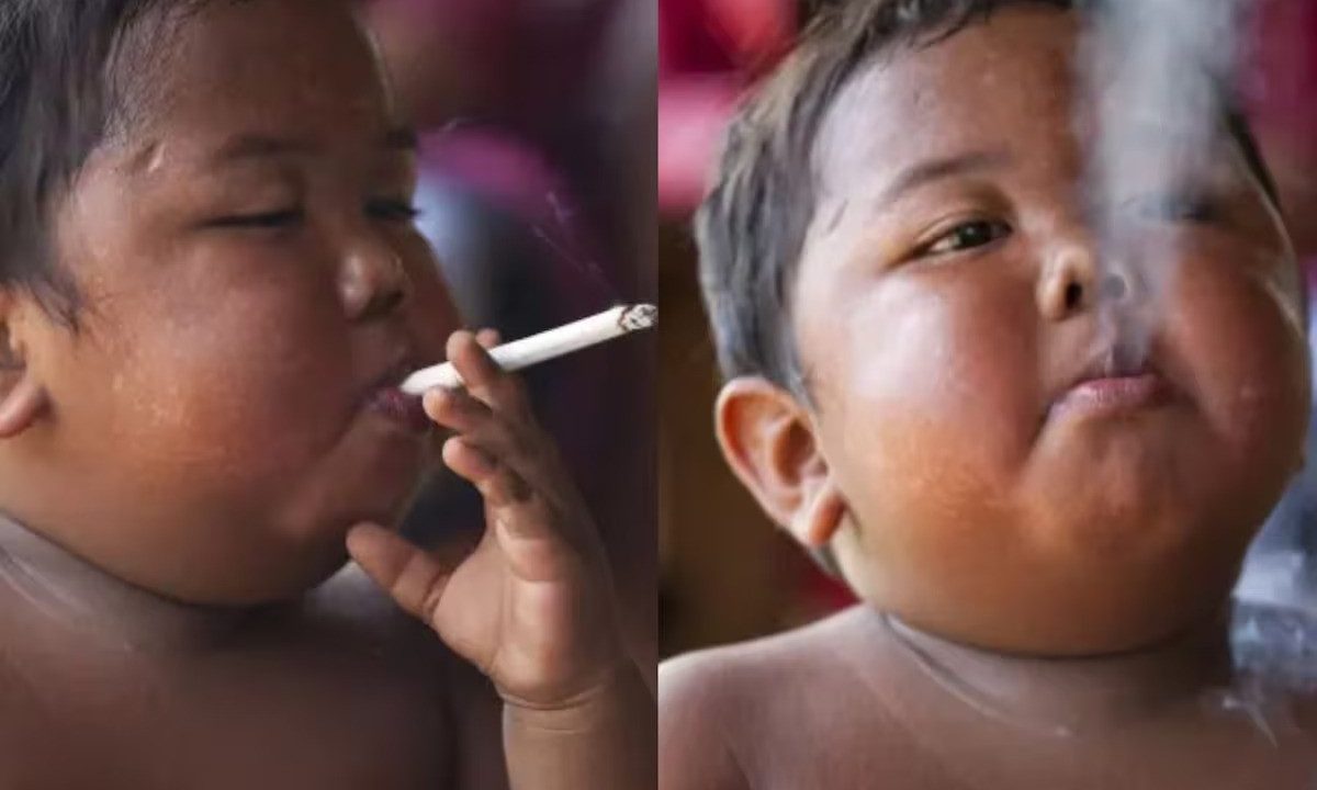 Lembra dele? Veja como ficou menino conhecido por fumar 40 cigarros por dia aos 2 anos na Indonésia