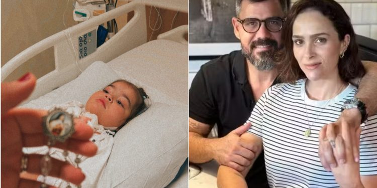 Leticia Cazarré diz que ainda não sabe quando filha terá alta do hospital
