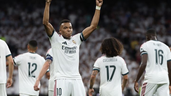 Mbappé marca gol e Real Madrid inicia na Champions com vitória sobre a Inter de Milão, no Bernabéu
