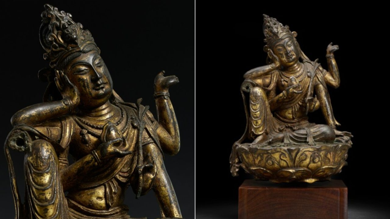 Mulher compra escultura por menos de R$ 400 em bazar de garagem e obra acaba leiloada por R$ 10 milhões