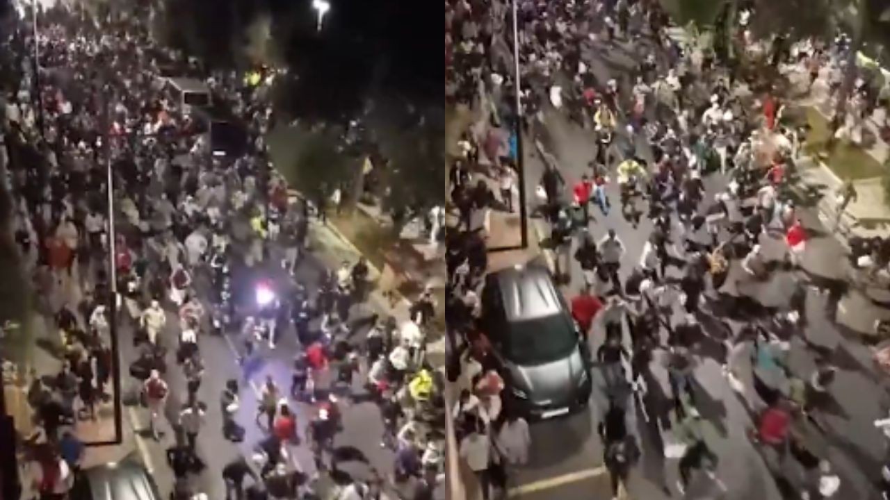 Multidão de migrantes provoca tumulto e correria por vagas nas novas instalações do porto de Ceuta; vídeo