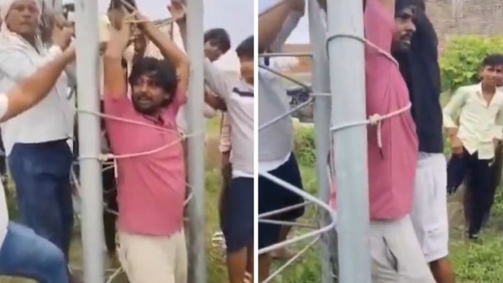 Técnico é amarrado a torre de celular após moradores reclamarem de sinal 5G na Índia; vídeo