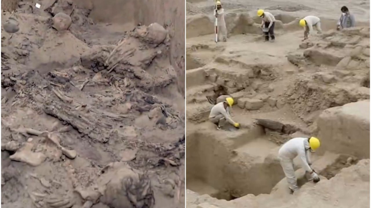 Tumba com restos mortais de 38 pessoas é descoberta em cidadela pré-hispânica no Peru