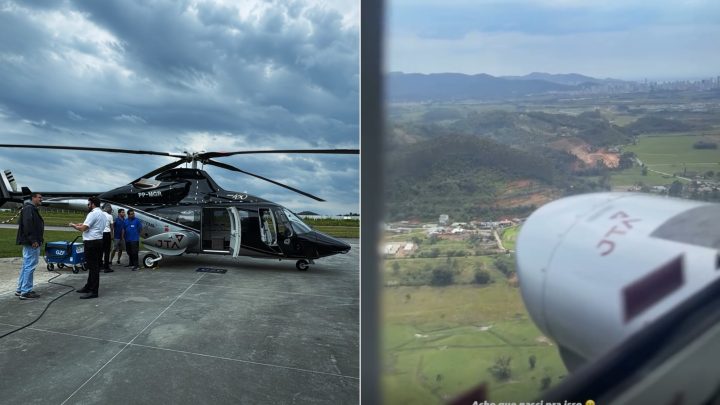 Videomaker que estava em helicóptero desaparecido com Rick compartilhou últimas imagens do voo; veja