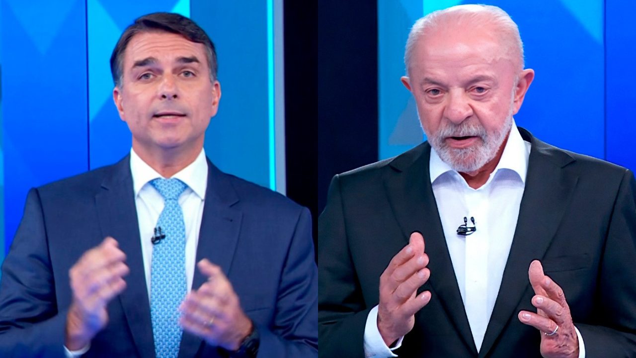 'Ana Clara, quero falar para a senhora' x 'acabar com as polícias': redes exploram gafes de Flávio e Lula em debate