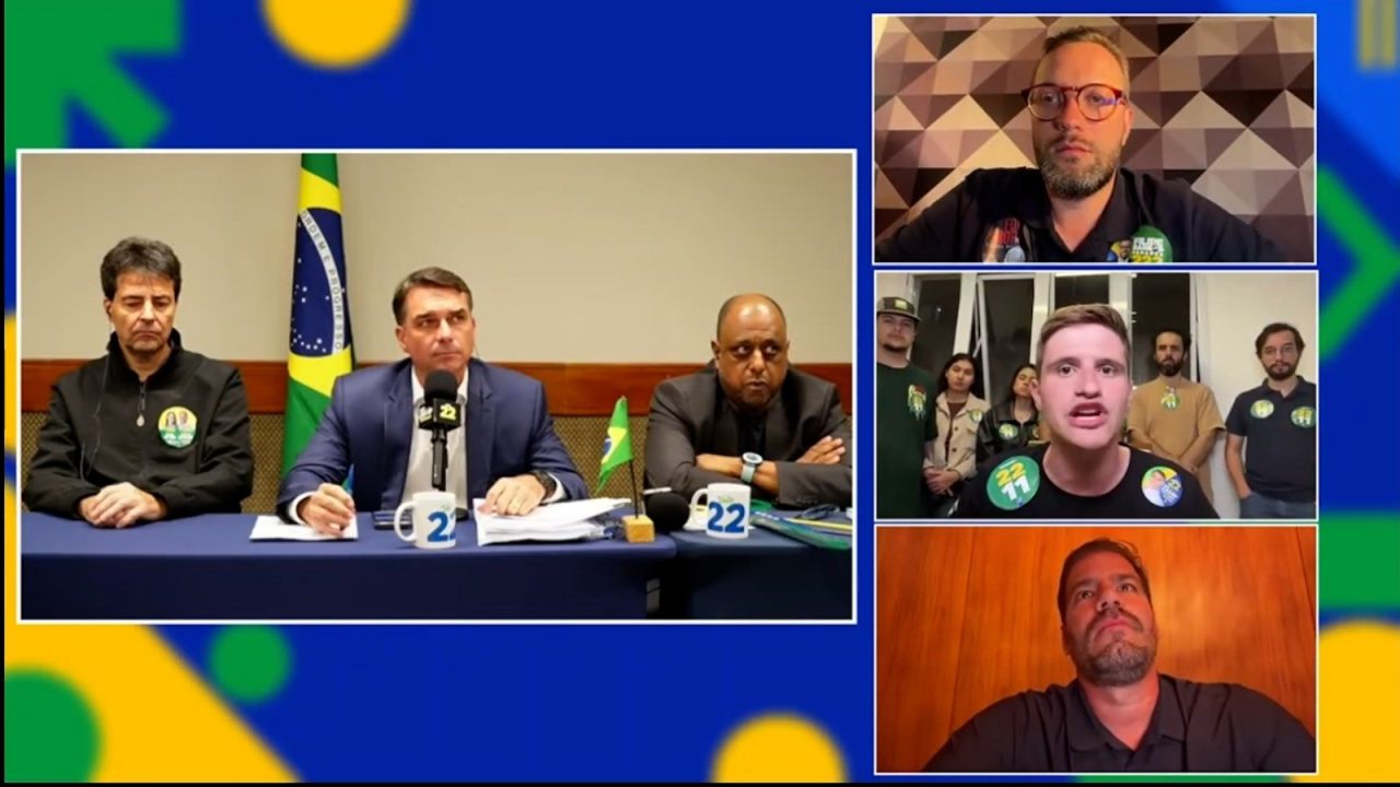 A gafe de um candidato do PL que constrangeu Flávio durante live; veja vídeo