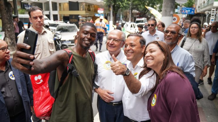 Alckmin se reúne com empresários e faz caminhada em Niterói, única cidade da Região Metropolitana do Rio onde Lula ganhou