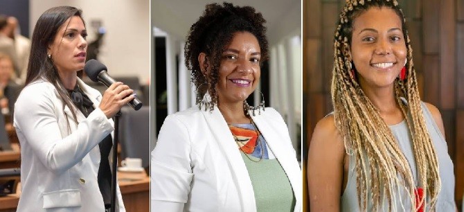 Mulheres no poder na Alerj: quem são Índia Armelau, Renata Souza e Dani Balbi, as três deputadas estaduais mais votadas do Rio