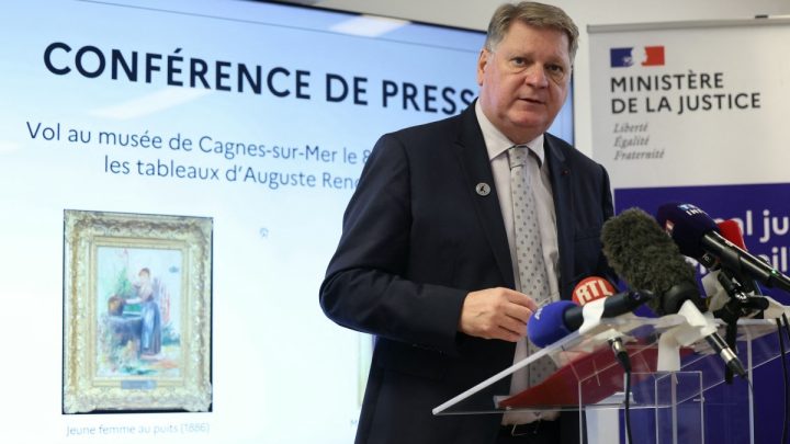 Um dos dois quadros de Renoir encontrados após roubo na França apresenta um rasgo